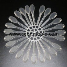 24 cavities Disposable plastic spoon