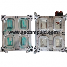 4 cavities 1000ml food contanier thin wall mould