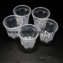 disposable plastic flower pudding cup